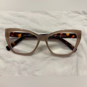 Tortoise Shell and Beige Women's Reader Glasses, +2.50
